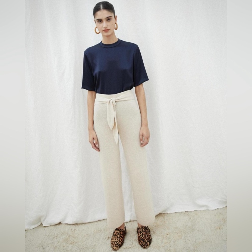 Nanushka Tigre knit flare pant